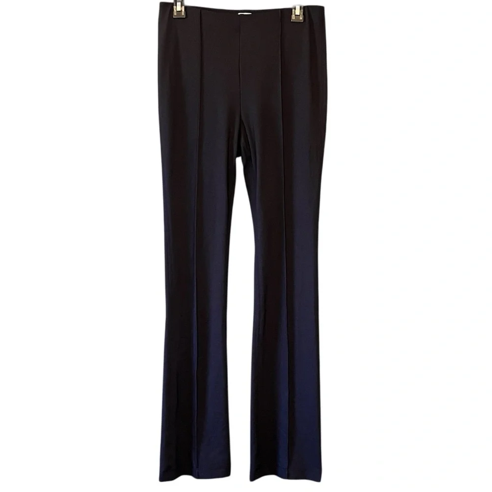 Elizabeth and James Black Front Seam, Stretch, Flare Dress Pants, Size Medium - Picture 2 of 8